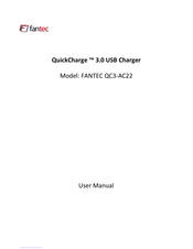 Fantec QuickCharge QC3-AC22 Benutzerhandbuch
