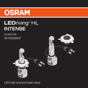 OSRAM LEDriving HL INTENSE Bedienungsanleitung