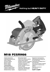 Milwaukee M18 FCSRH66 Originalbetriebsanleitung