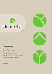 Blumfeldt Picknickerchen 10031661 Bedienungsanleitung