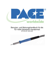 Pace TD-100N Benutzer- Und Wartungshandbuch