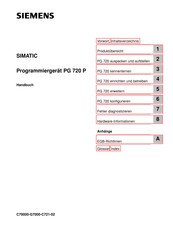 Siemens PG 720 P Handbuch