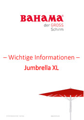 BAHAMA Jumbrella XL Bedienungsanleitung
