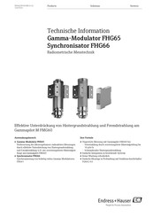 Endress+Hauser FHG65 Technische Information