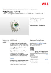 ABB WaterMaster FET100 Bedienungsanleitung