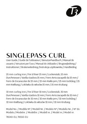 T3 SINGLEPASS CURL Benutzerhandbuch