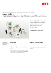ABB AquaMaster4 Betriebsanleitung