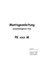 Palfinger PK M Serie Montageanleitung