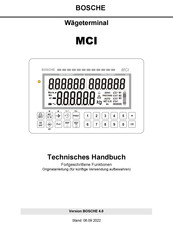 Bosche MCI Technisches Handbuch