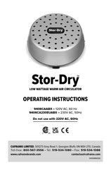 Caframo Stor-Dry 9406CAABX Betriebsanleitung