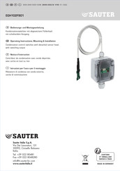 Sauter EGH102F901 Bedienungs- Und Montageanleitung