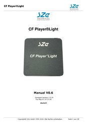 SZe CF Player Light Bedienungsanleitung