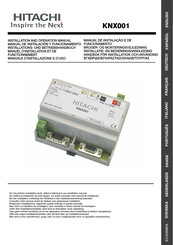 Hitachi KNX001 Installations- Und Betriebshandbuch