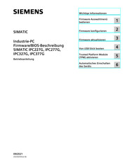 Siemens SIMATIC IPC377G Betriebsanleitung