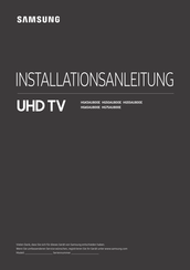 Samsung HG55AU800E Installationsanleitung