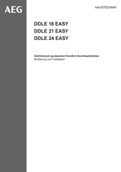 AEG DDLE 18 EASY Bedienung Und Installation