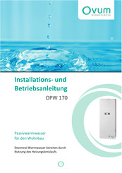 Ovum OPW170 Installation Und Betriebsanleitung