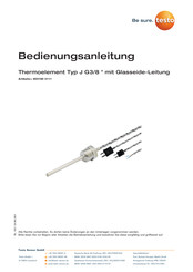 testo J G3/8 Bedienungsanleitung