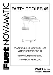 Fust NOVAMATIC PARTY COOLER 45 Gebrauchsanweisung
