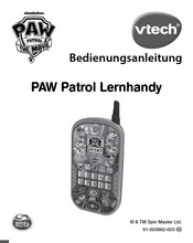 VTech Spin Master Nickelodeon PAW Patrol Lernhandy Bedienungsanleitung