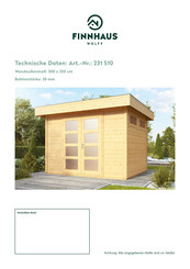 finnhaus 231510 Technische Daten