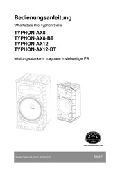 Wharfedale Pro TYPHON-AX8-BT Bedienungsanleitung