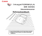 Canon imageFORMULA DR-3010C Referenzhandbuch