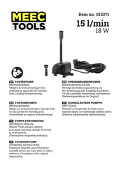 Meec tools 015271 Bedienungsanleitung