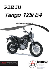 RIEJU Tango 125i E4 Bedienerhandbuch