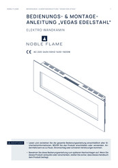 Noble Flame VEGAS HIFI 1070 EDELSTAHL Bedienungs-/Montageanleitung