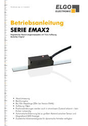 ELGO Electronic EMAX2-Serie Betriebsanleitung