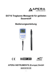 APERA INSTRUMENTS SX716 Bedienungsanleitung