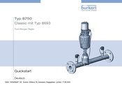 bürkert 8750 Schnellstartanleitung