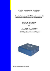 Allnet ALL168207 Kurzanleitung