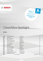 Bosch CleverMixx Spotlight MFQ25 Serie Gebrauchsanleitung