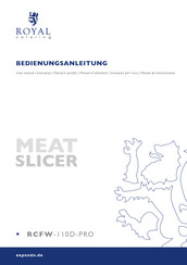 Royal Catering RCFW-110D-PRO Bedienungsanleitung