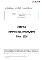 CANDOR Therm 2500 Installation Und Betriebsanleitung