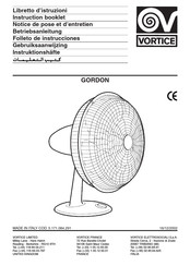 Vortice GORDON Betriebsanleitung