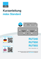 Mdex Standard RUT955 Kurzanleitung