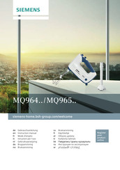 Siemens MQ965 Serie Gebrauchsanleitung
