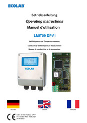 ECOLAB LMIT09 DPV1 Betriebsanleitung