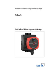 KSB Calio-Therm S 25-60-130 Betriebs- Und Montageanleitung