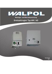 WALPOL AD-Serie Montage- Und Betriebsanleitung