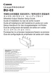 Canon ImagePROGRAF BU-03 Installations-Handbuch