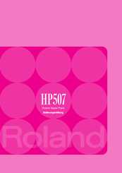 Roland HP507 Bedienungsanleitung