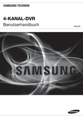 Samsung TECHWIN SRD-450 Benutzerhandbuch