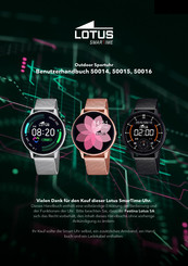 Lotus SmarTime 50016 Benutzerhandbuch