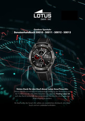 Lotus SmarTime 50012 Benutzerhandbuch
