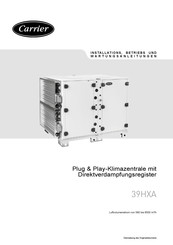 Carrier 39HXA Installations-, Betriebs- Und Wartungsanleitungen