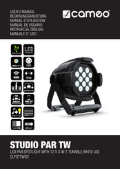 Cameo STUDIO PAR TW Bedienungsanleitung
